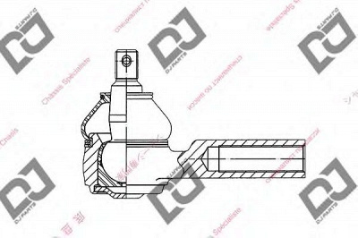 DJ PARTS de1050 -  Наконечник поперечной рулевой тяги